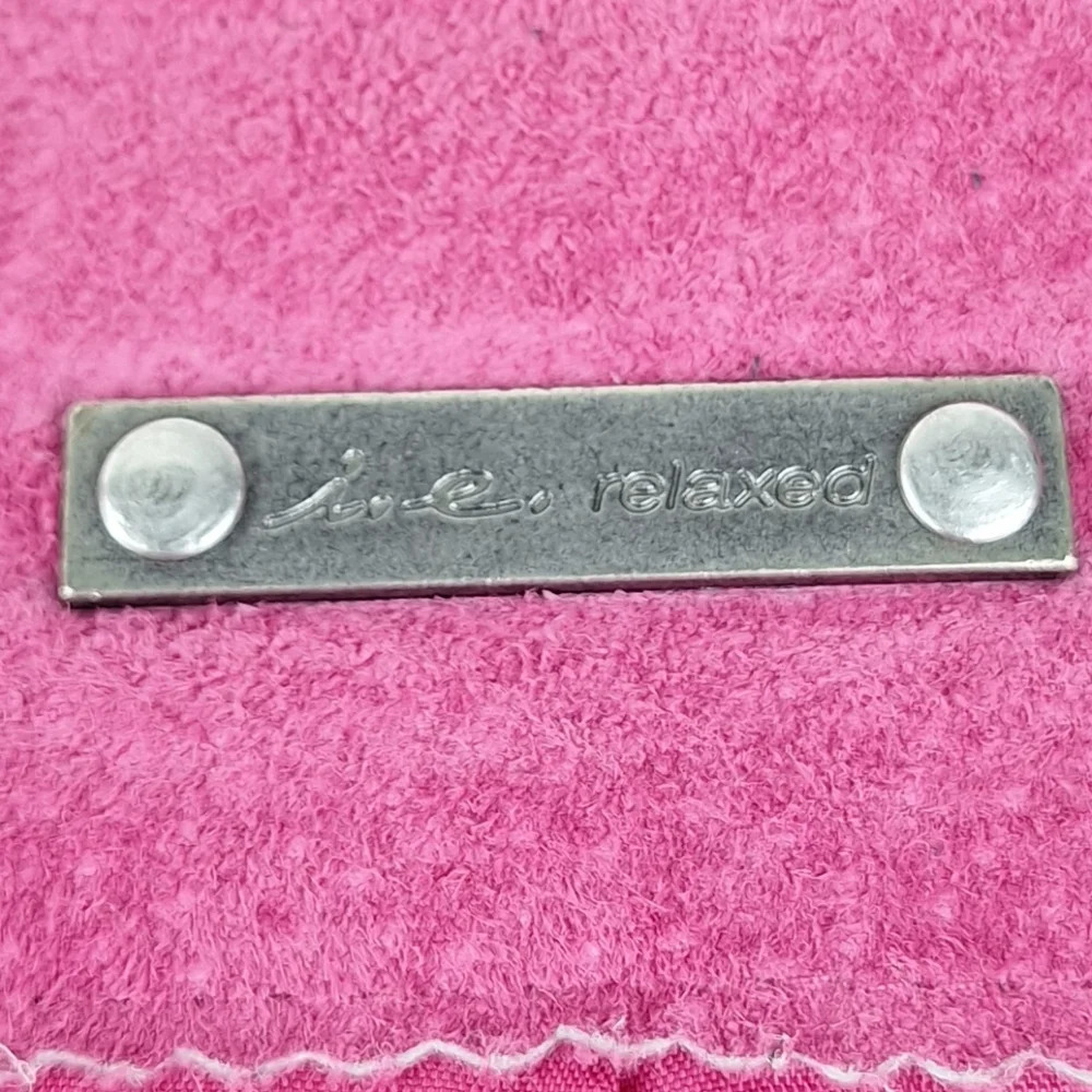 INC International Concepts Suede Pink XL Womens Jacket Silver Colored Zippers - Picture 14 of 16